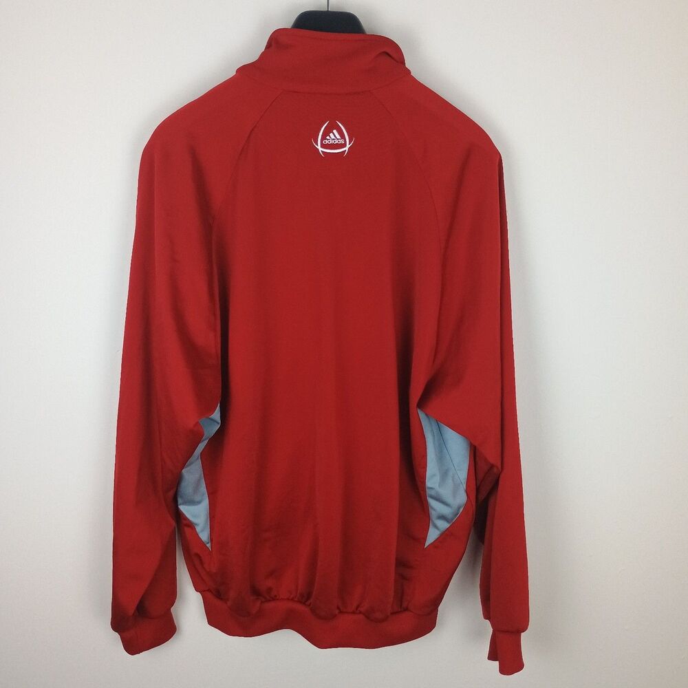Adidas Prodigy SC Track Jacket Mens Medium Red Full Zip Soccer Sporty Athletic - Picture 7 of 12